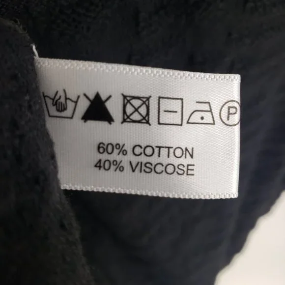 Lisa Todd Hello Weekend Pullover Sweater M Womens Chenille Embroidered Black - Picture 9 of 10